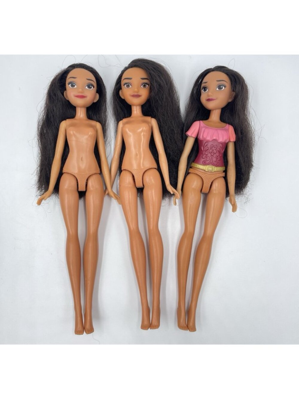 Lot of 3 Disney Elena of Avalor Dolls 11.5" Hasbro Nude for OOAK Custom Art Base - Picture 4 of 10